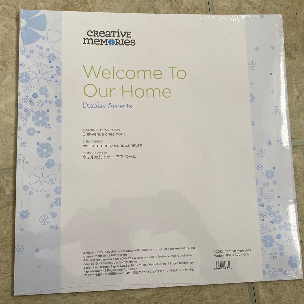 Creative Memories Welcome to Our Home Display Accents